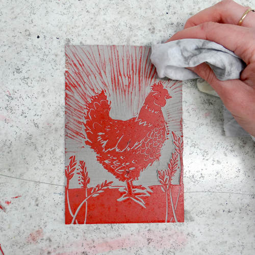 How to Carve and Print a Simple Linocut for Beginners