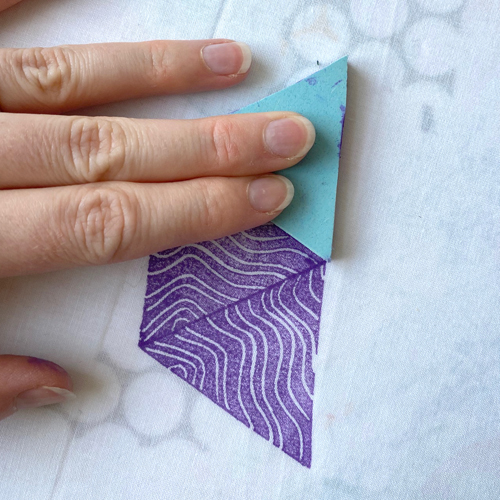 Making a Triangular Stamped Repeat Pattern