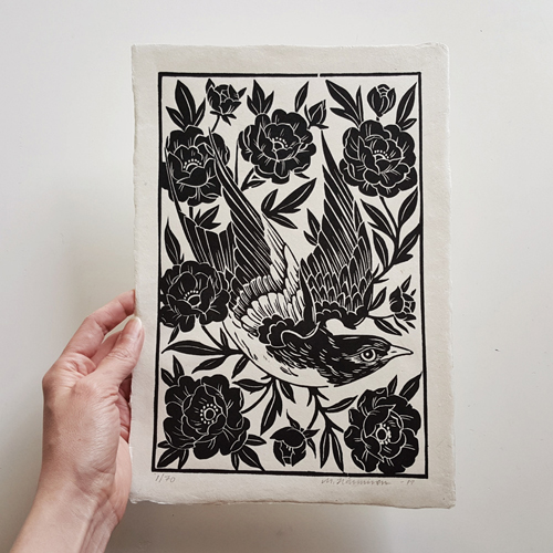 Linocut Printing by Maarit Hanninen - The Brooklyn Refinery - DIY, Arts and  Crafts