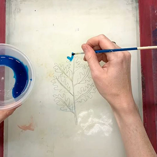How to Screen Print Using the Drawing Fluid Technique 